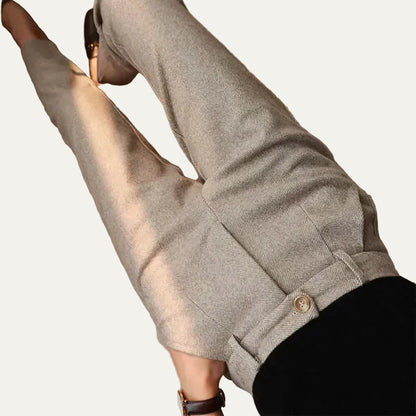 Men’s Vintage Pleated Trousers – High-Waist Tailored Fit 1