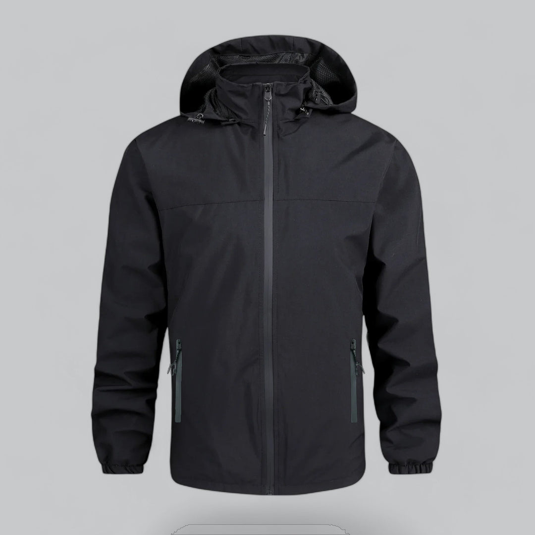 VogeLuxe | Men’s Lightweight Water-Resistant Hooded Jacket