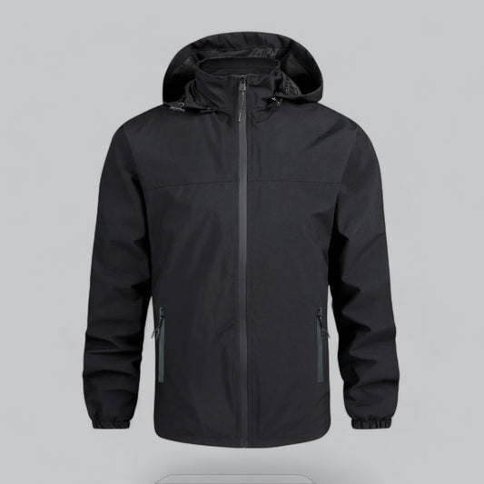 VogeLuxe | Men’s Lightweight Water-Resistant Hooded Jacket