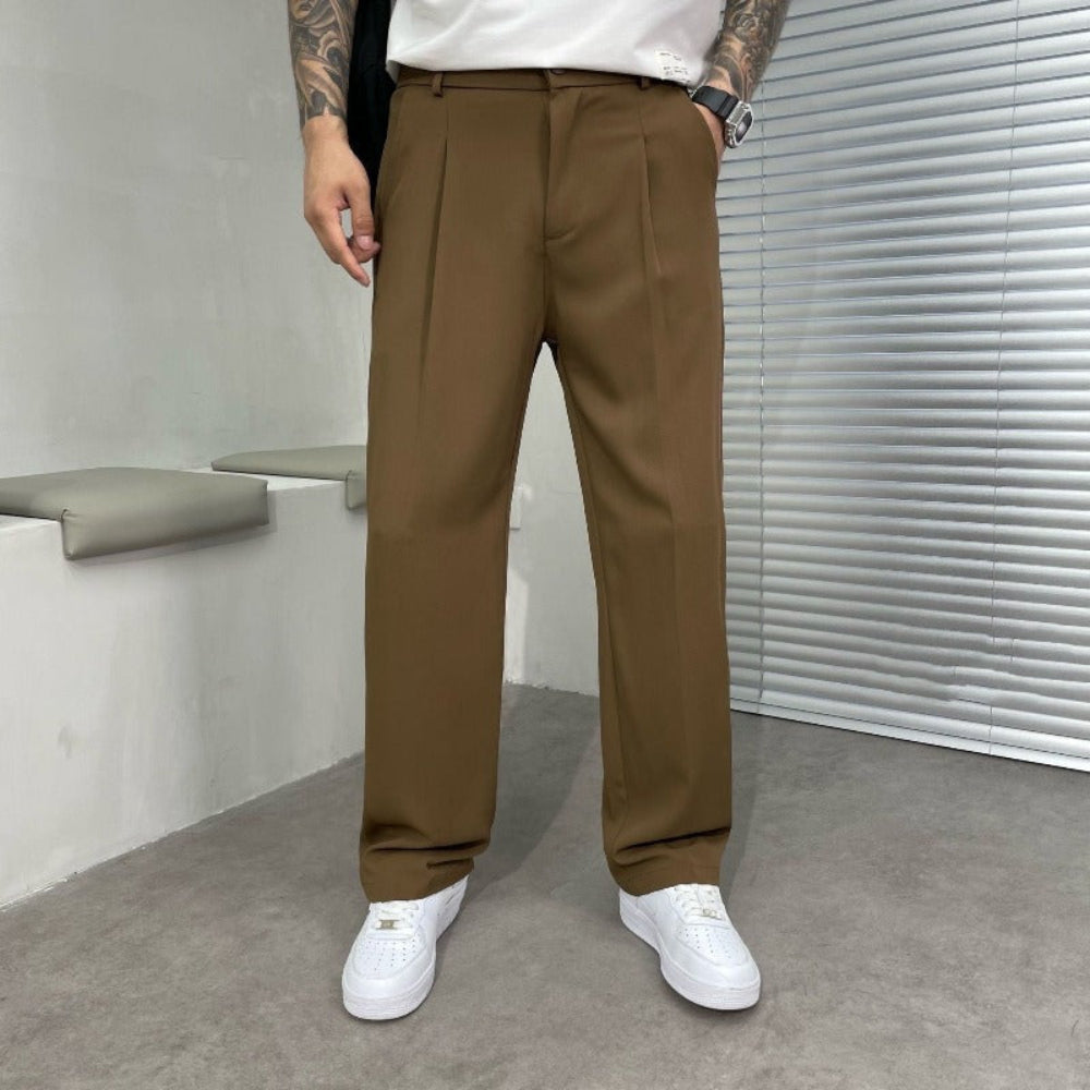 Relaxed Fit Mens Formal Trousers - BritishElegance