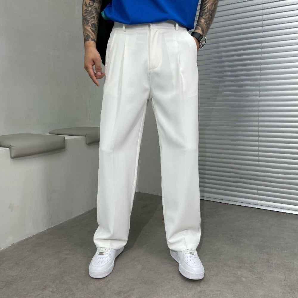 Relaxed Fit Mens Formal Trousers