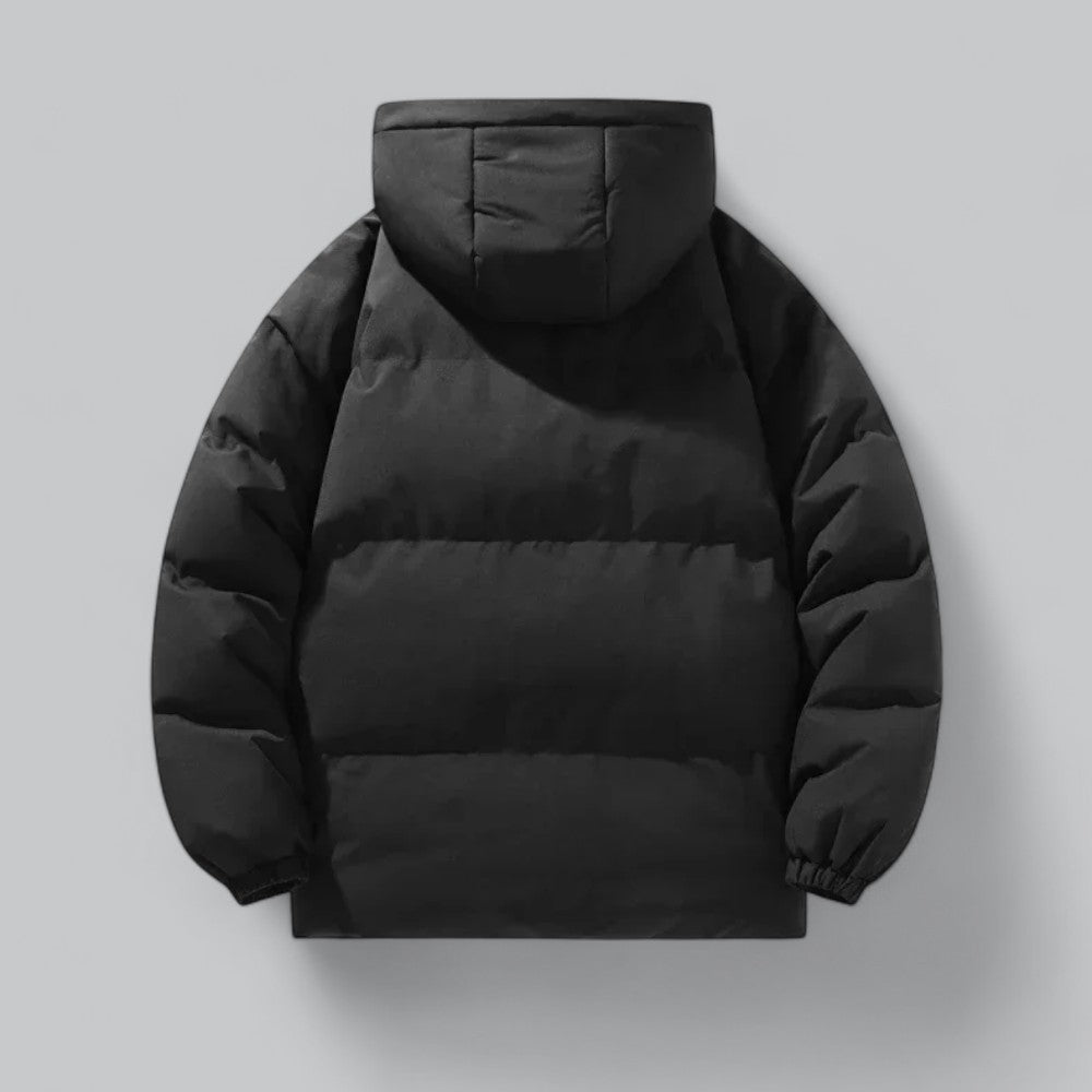 VogeLuxe | Men’s Quilted Detachable Hood Puffer Jacket