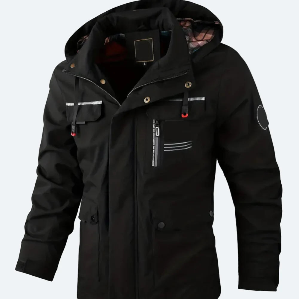 Waterproof Insulated Men's Parka Coat with Hood