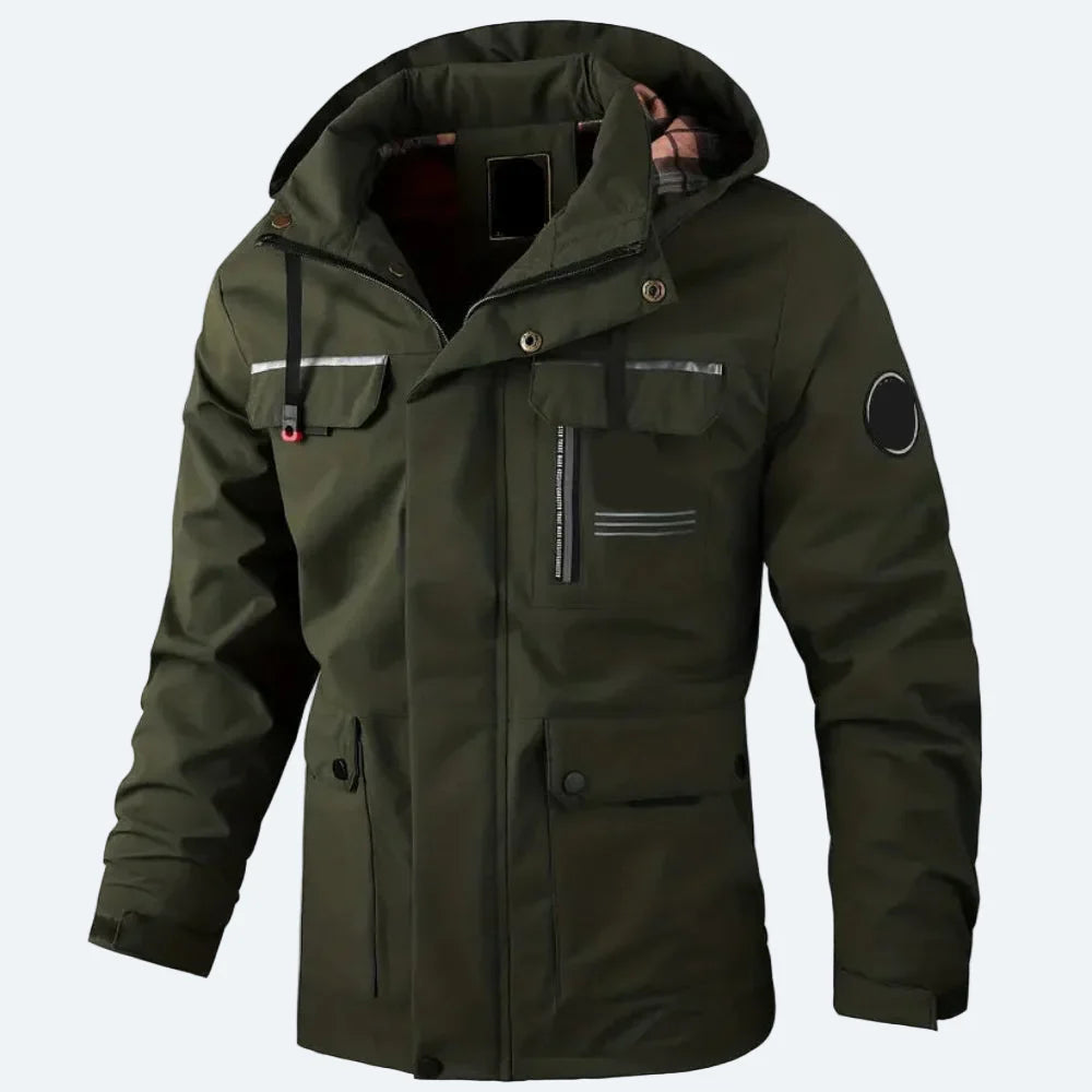 Insulated Water Resistant Parka Coat for Men