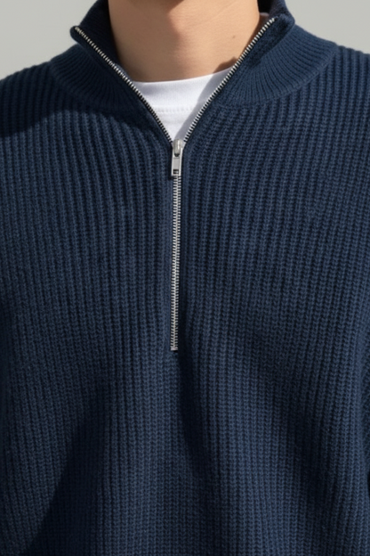 VogeLuxe | Men’s Classic Cable Knit Wool Blend Sweater
