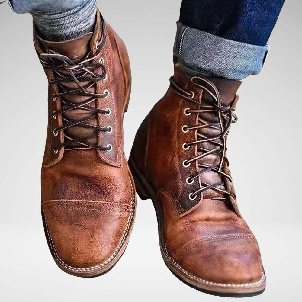 Tough Outdoor Ankle Boots for Men - VogeLuxe