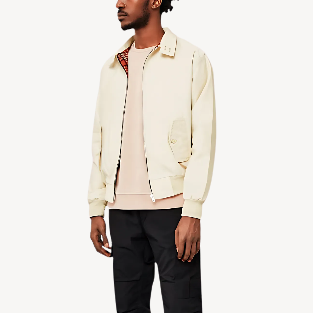 VogeLuxe | Men’s Classic Tartan Harrington Jacket