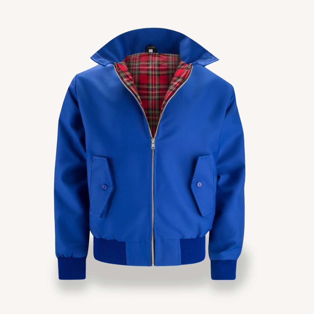 VogeLuxe | Men’s Classic Tartan Harrington Jacket