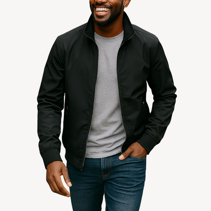 VogeLuxe | Men’s Lightweight Plaid Lined Bomber Jacket
