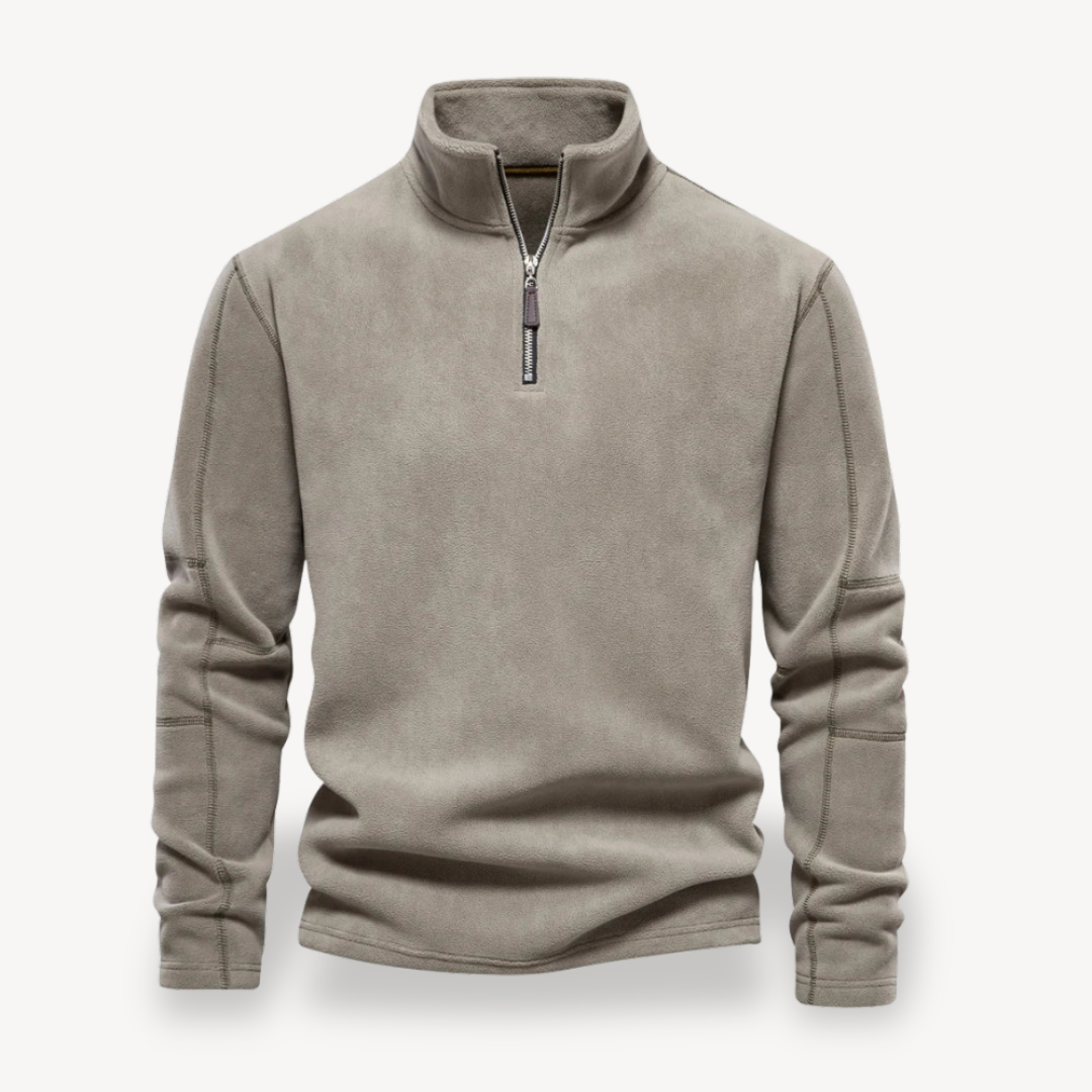 VogeLuxe | Men’s Essential Fleece Zip Pullover