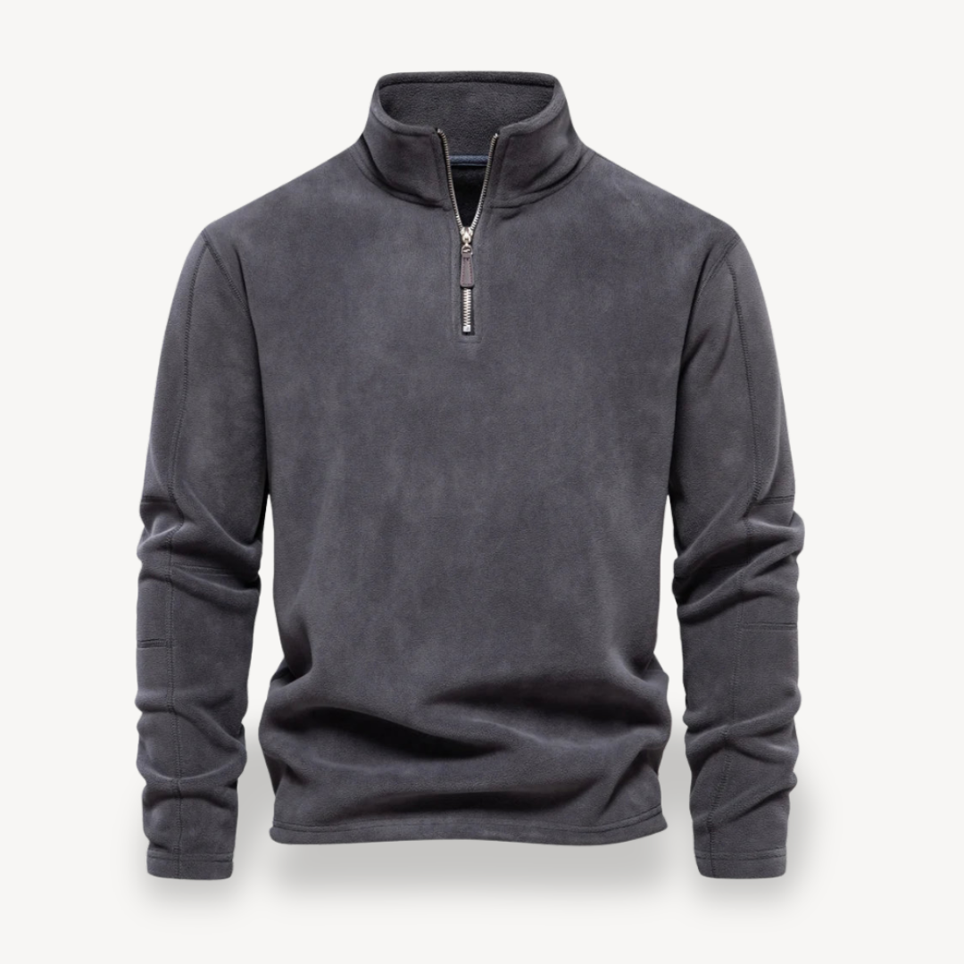 VogeLuxe | Men’s Essential Fleece Zip Pullover