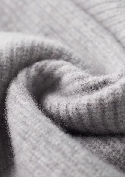 Men’s Zip-Up Ribbed Cardigan Sweater with High Collar – All-Season Casual Layer 4