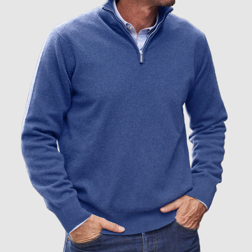 Men's Zipper Basic Sweater 0