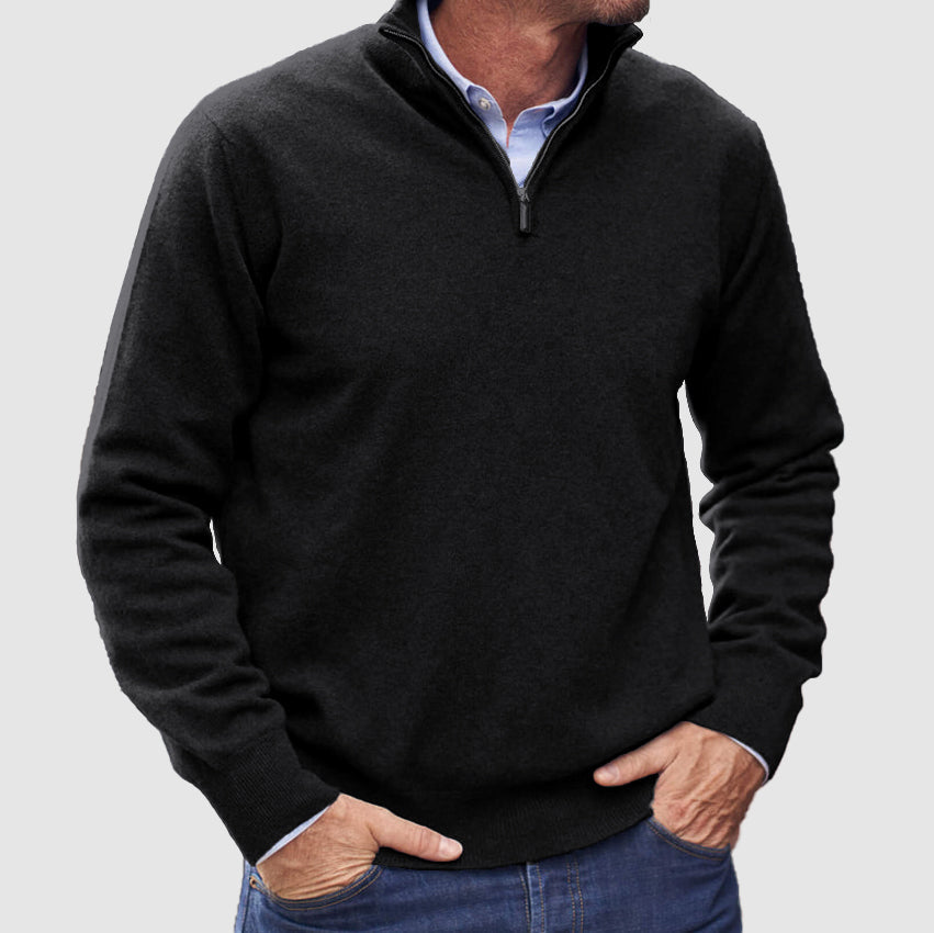 Men's Zipper Basic Sweater 2