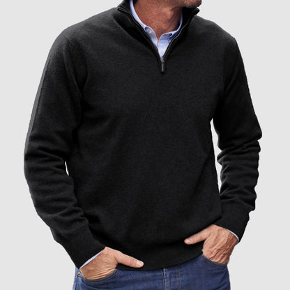 Men's Zipper Basic Sweater 2