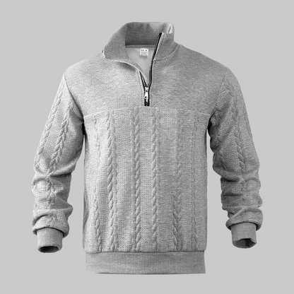 Men's half zip sweater