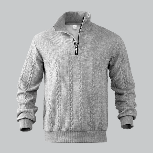 Men's half zip sweater