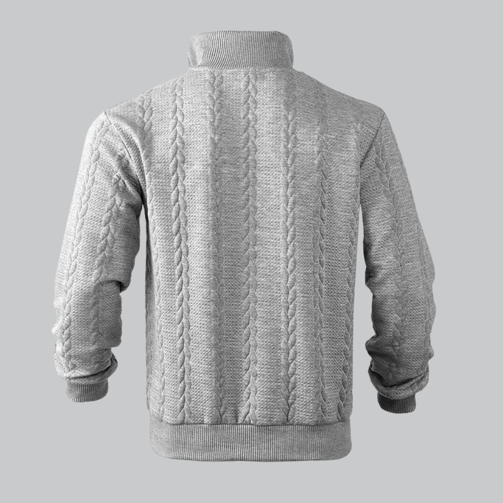 Men's half zip sweater