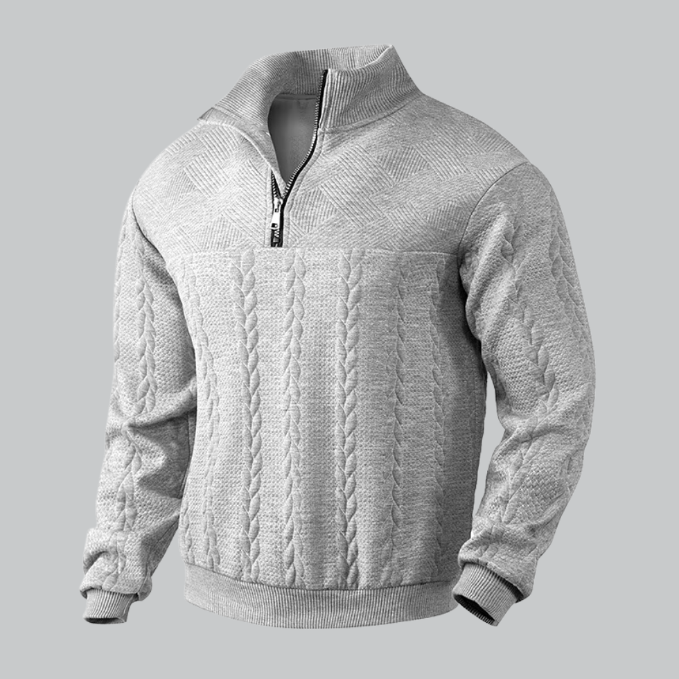 Men's half zip sweater