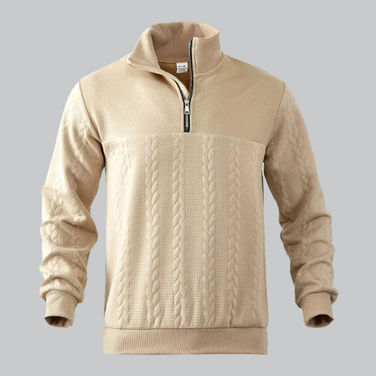 Men's half zip sweater
