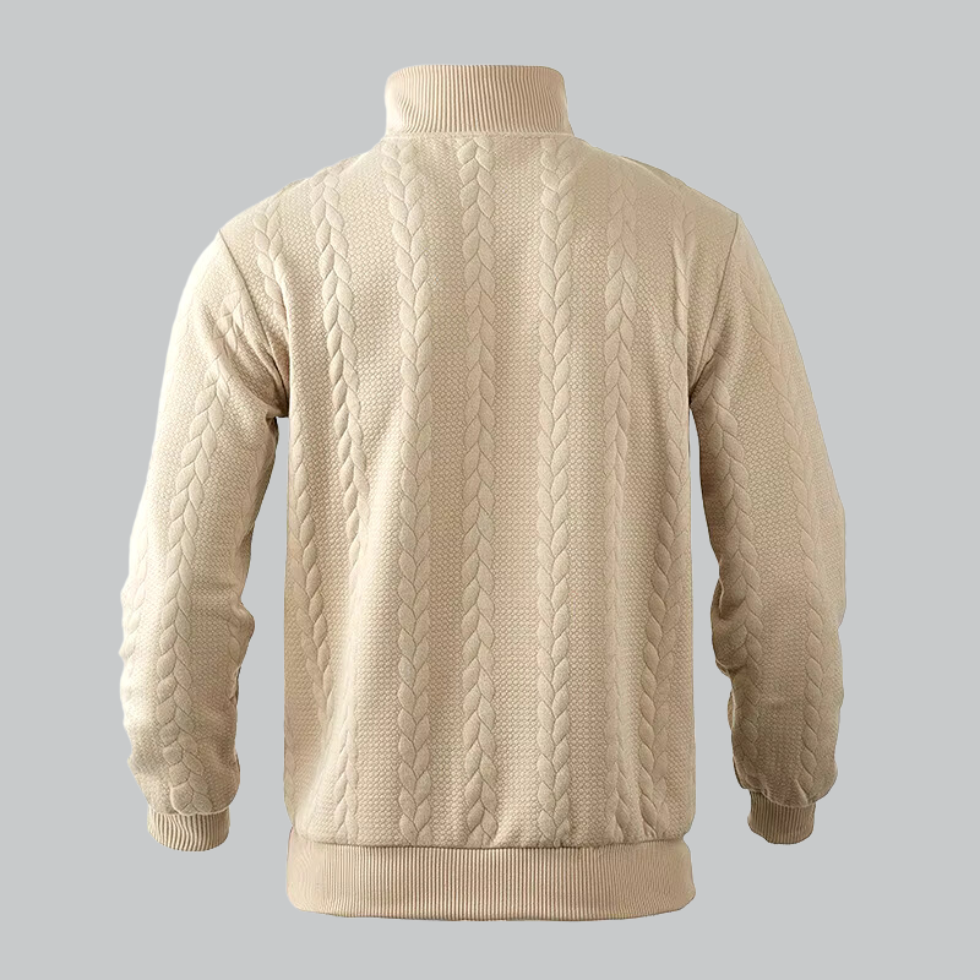 Men's half zip sweater