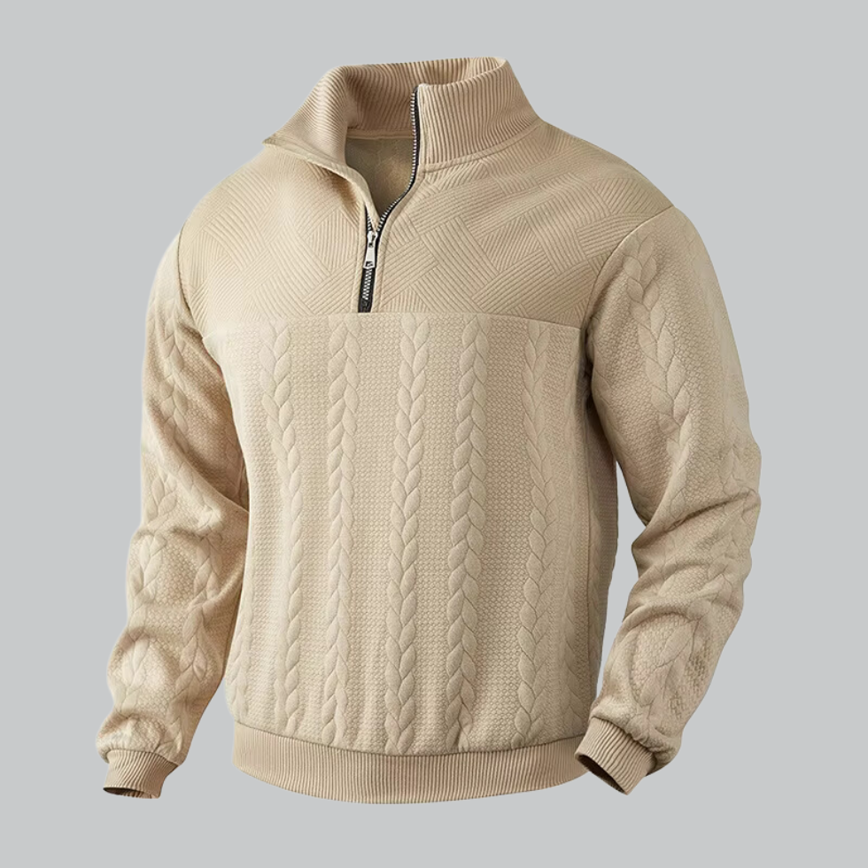 Men's half zip sweater