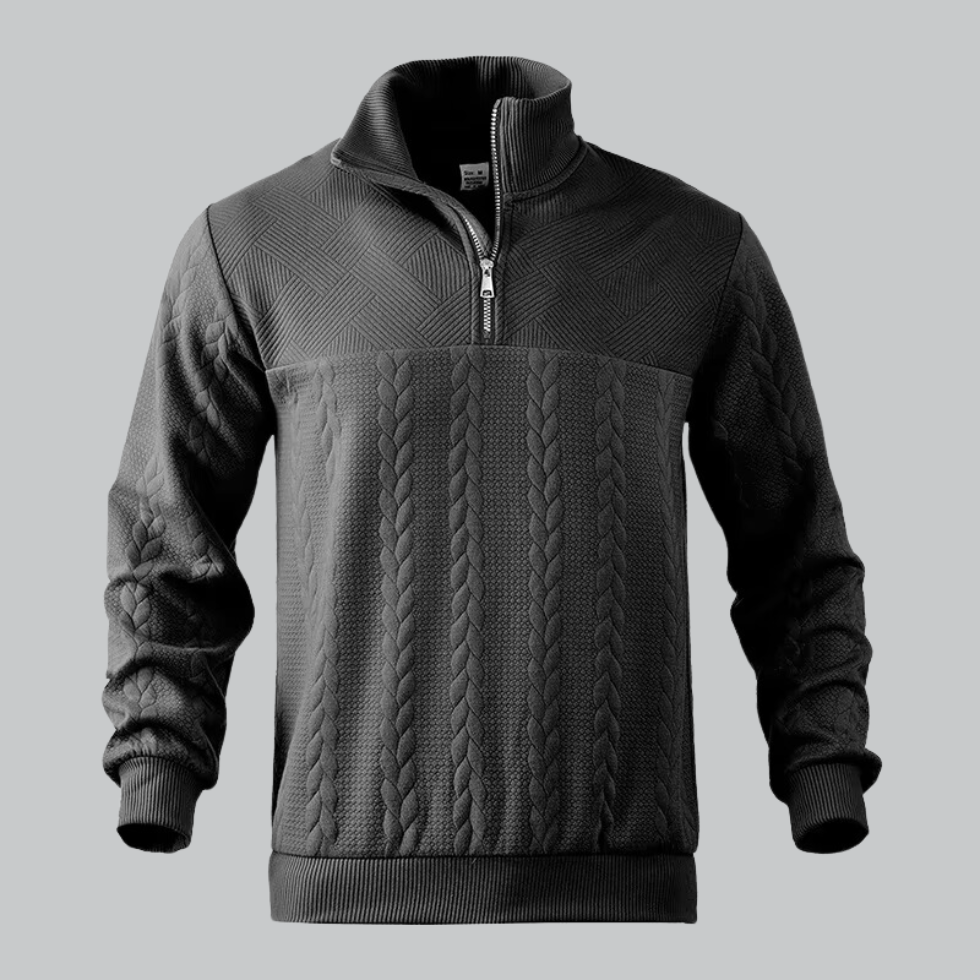 Men's half zip sweater