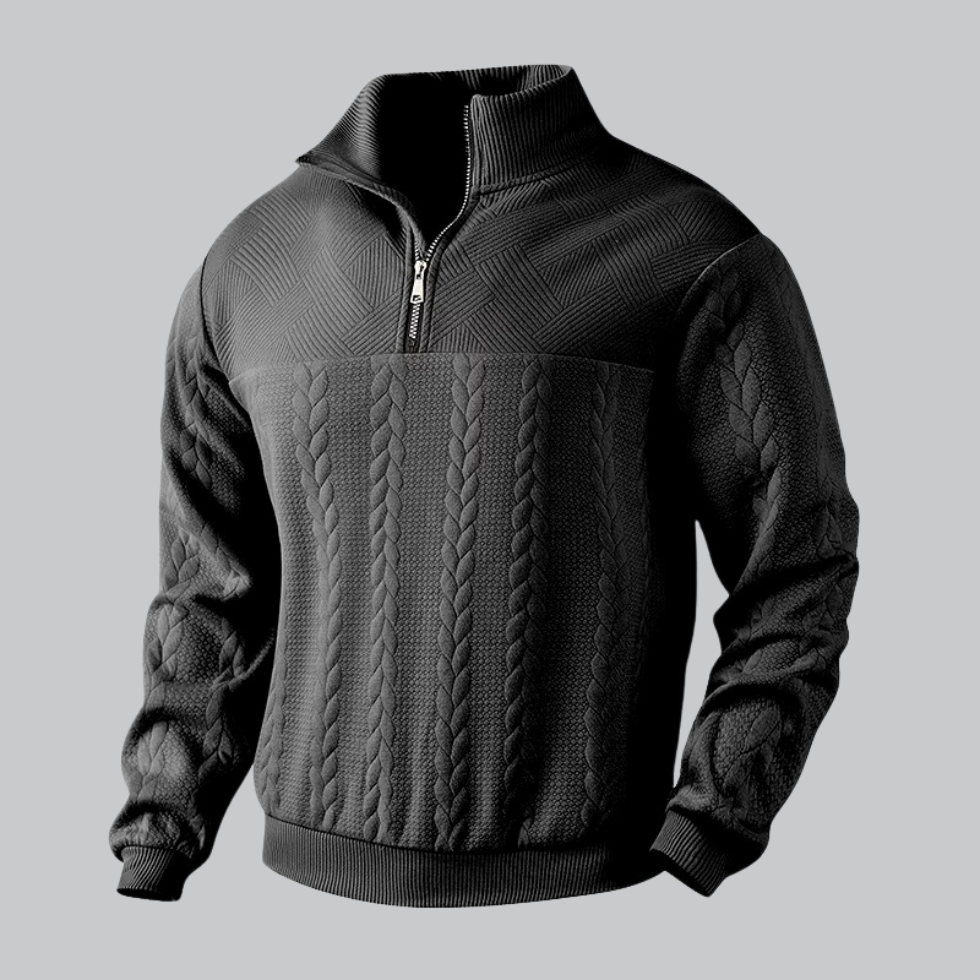Men's half zip sweater