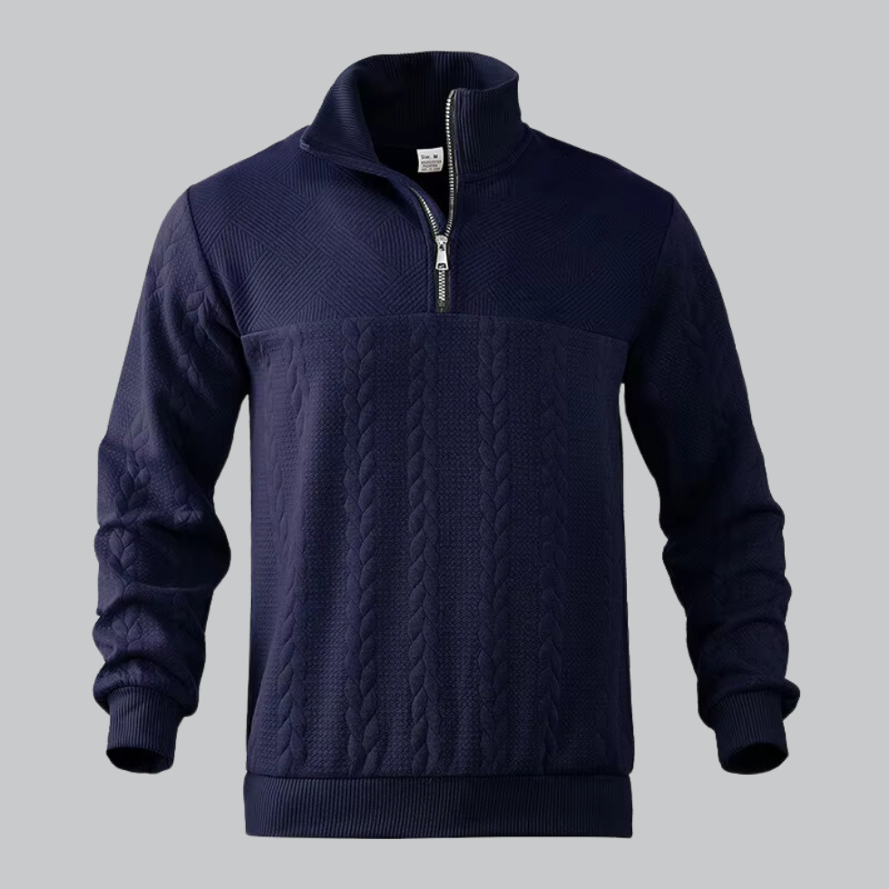 Men's half zip sweater