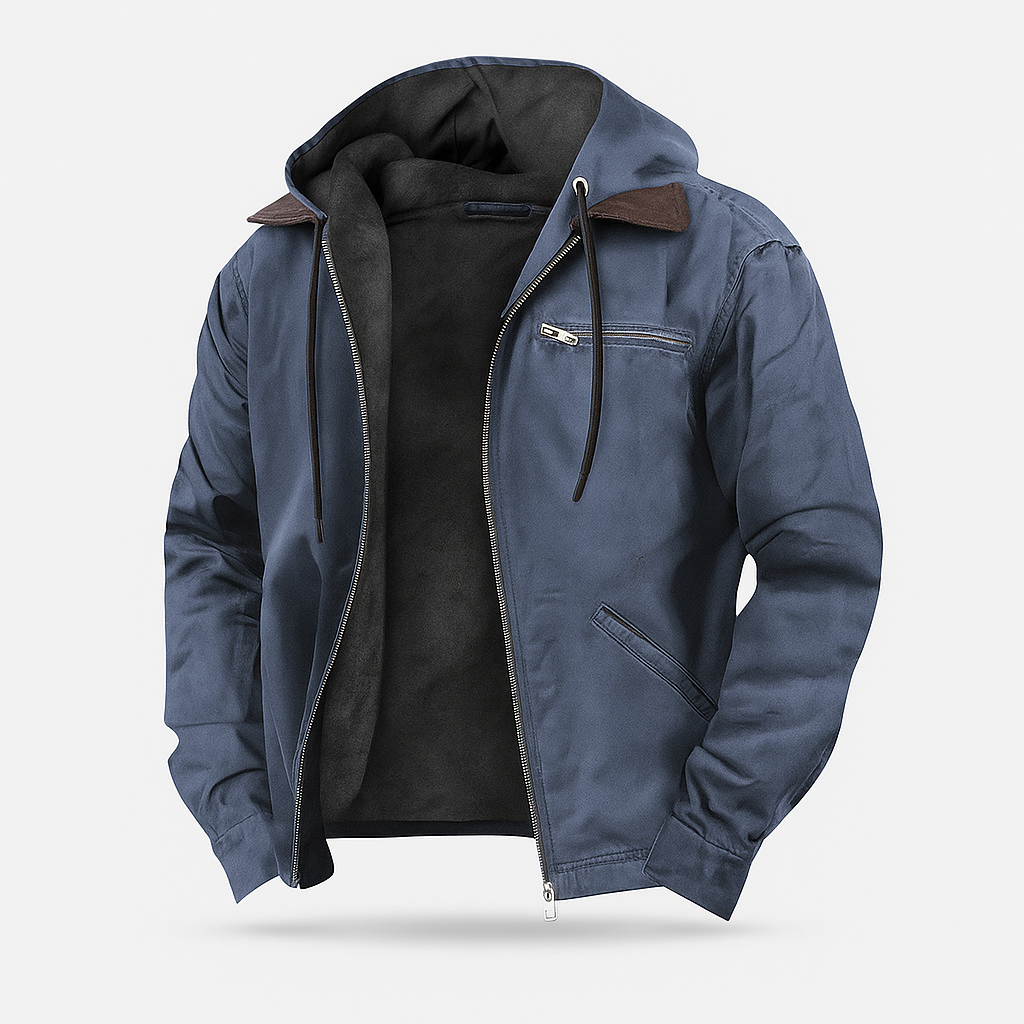 VogeLuxe | Men’s Heavy Duty Hooded Utility Jacket