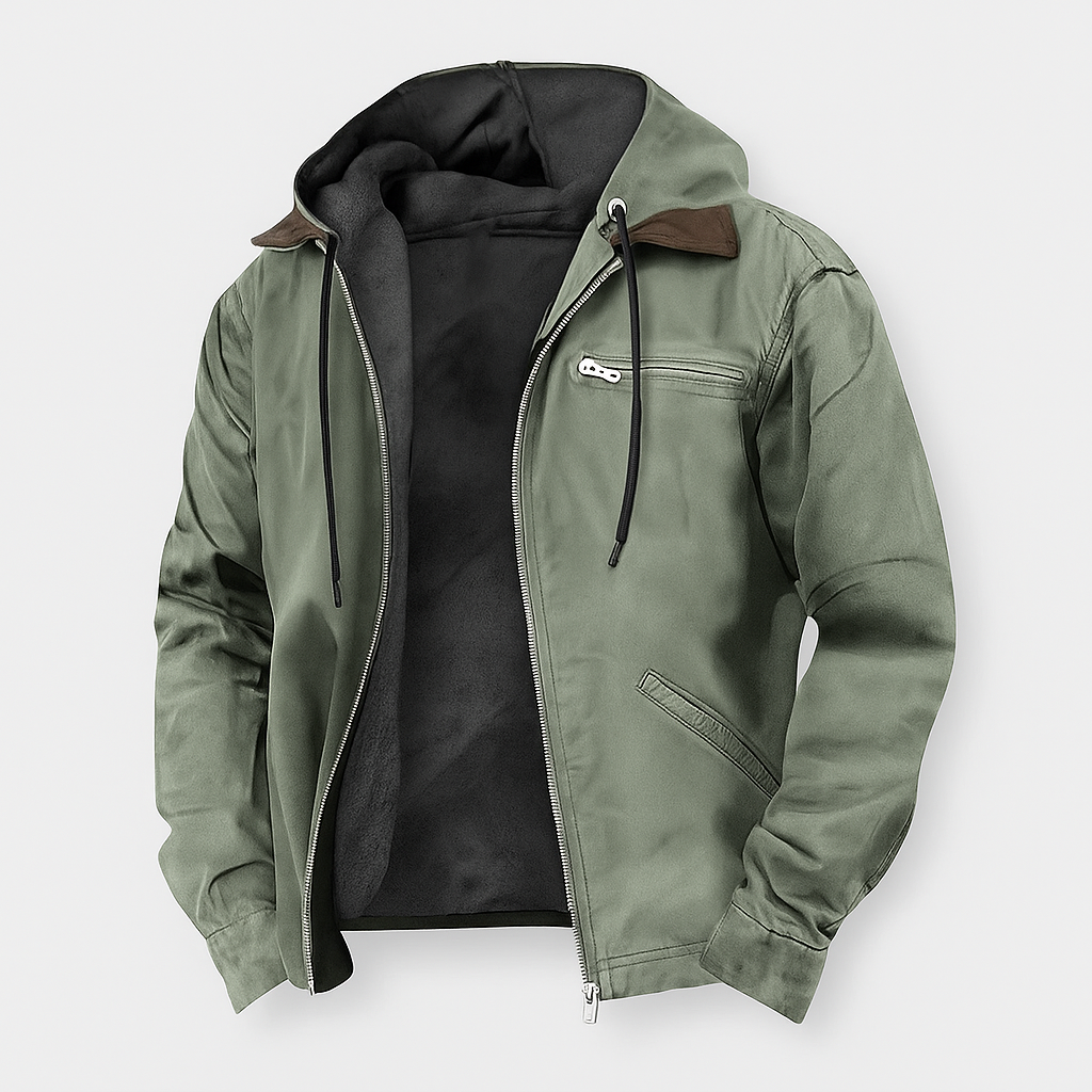 VogeLuxe | Men’s Heavy Duty Hooded Utility Jacket