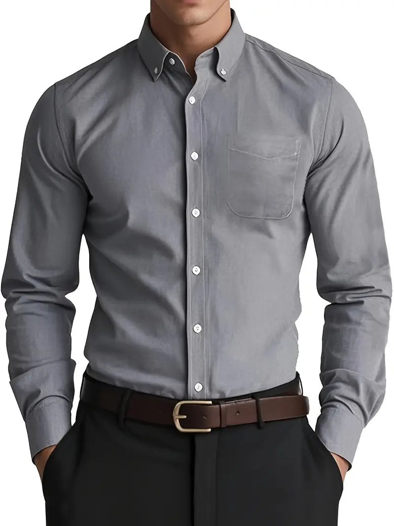 Classic Fit Mens Button Down Shirt