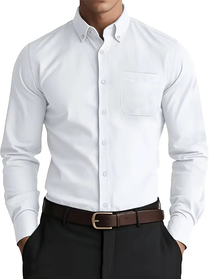 Classic Fit Mens Button Down Shirt - VogeLuxe