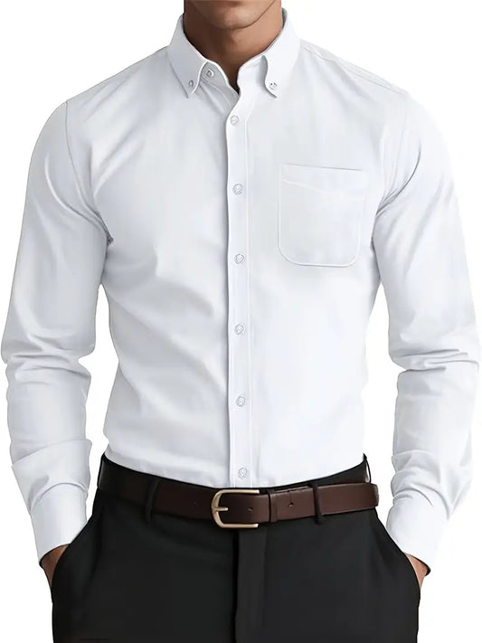 Classic Fit Mens Button Down Shirt - VogeLuxe
