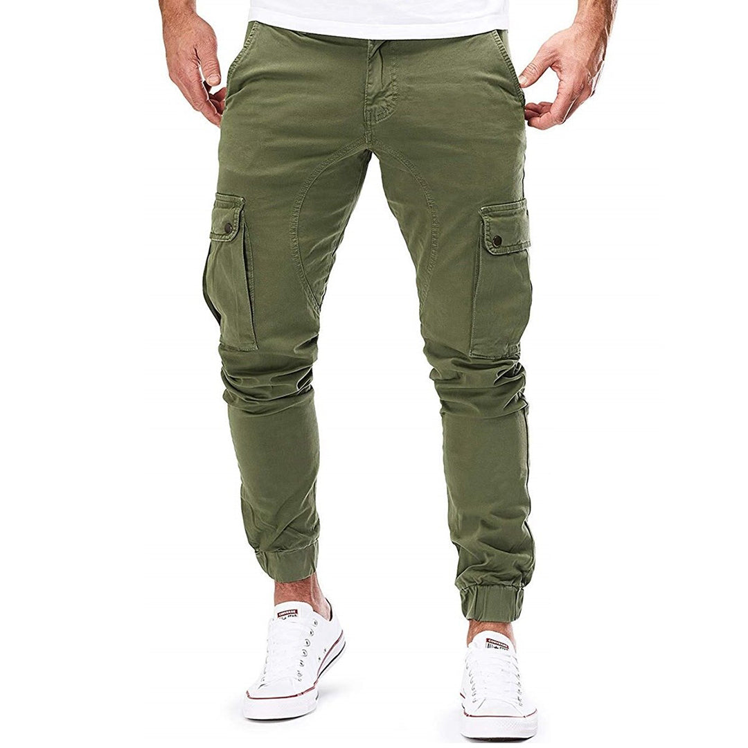 Men's Slim Fit Cargo Pants Comfortable Jogger Style