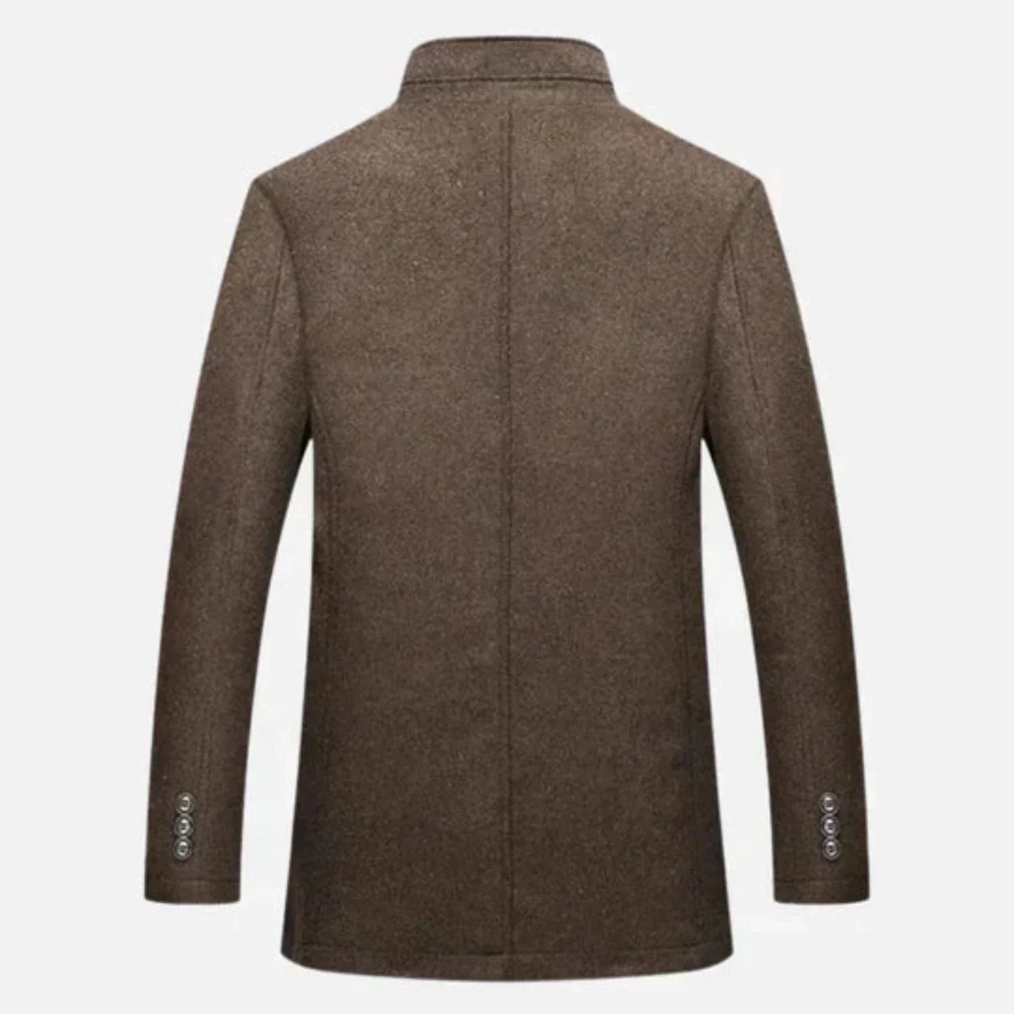 VogeLuxe | Men’s Tailored Wool Overcoat with Quilted Insert