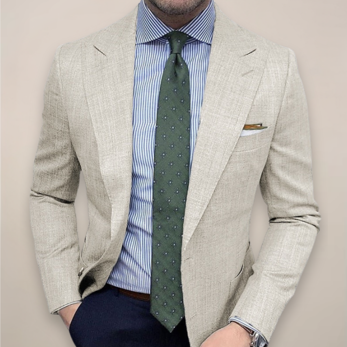Tailored Fit Men's Slim Blazer