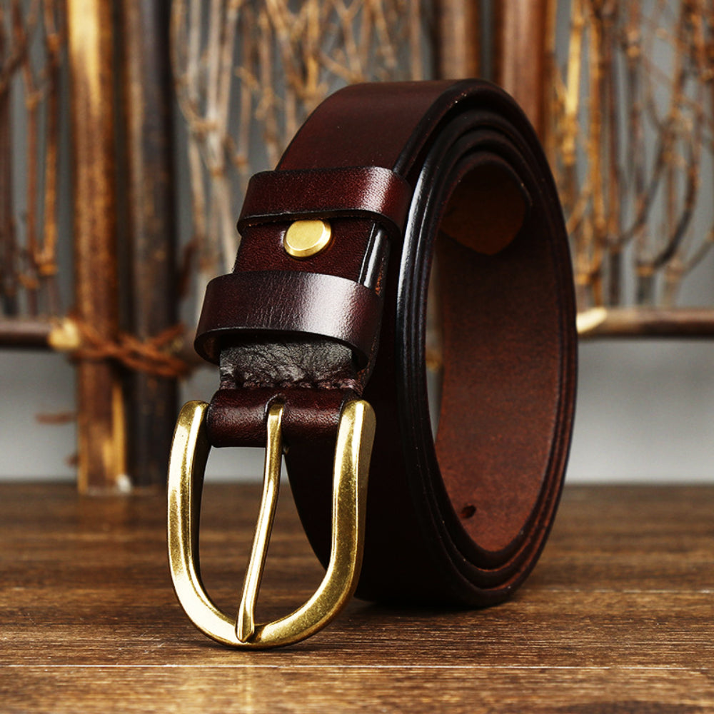 Genuine Men's Premium Leather Belt - VogeLuxe