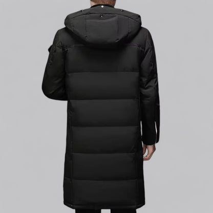 VogeLuxe | Men’s Long Hooded Puffer Coat