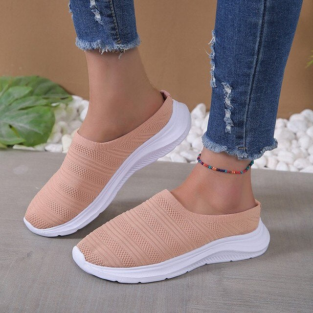 Soft Walking Slip-On Shoes for Women with Arch Support