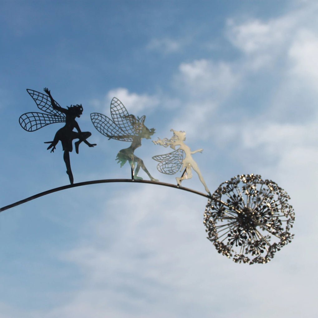 Outdoor Metal Fairy Garden Decoration Yard Stake