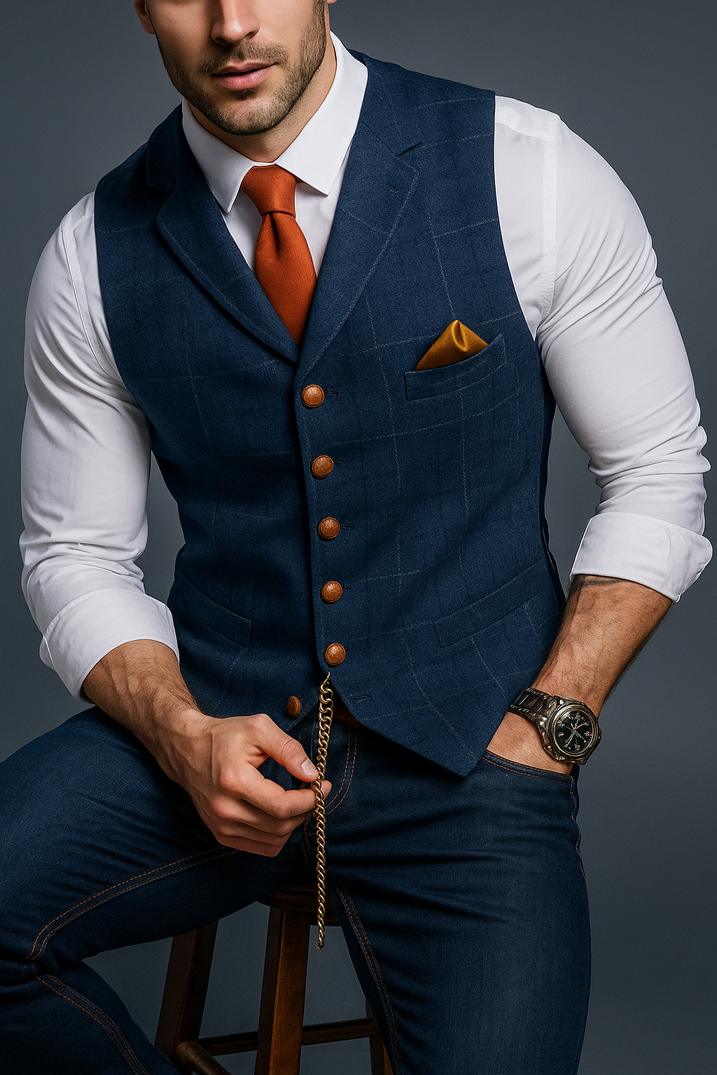 Slim Fit Men's V Neck Tank Top - VogeLuxe