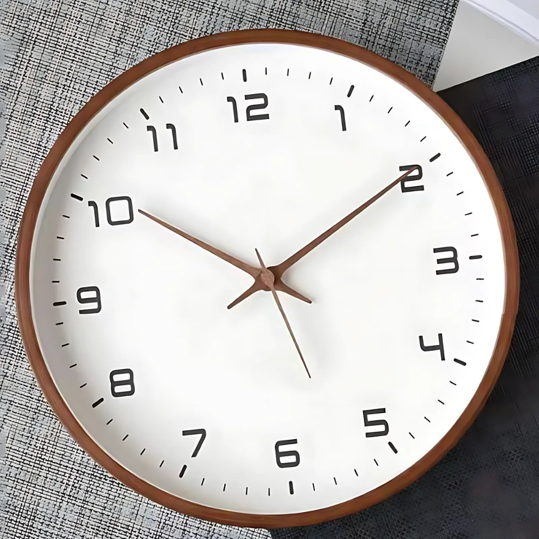 Simple Wood Home Clock - VogeLuxe