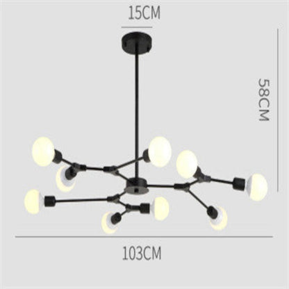 Luxurious Crystal Pendant Light with Bulbs