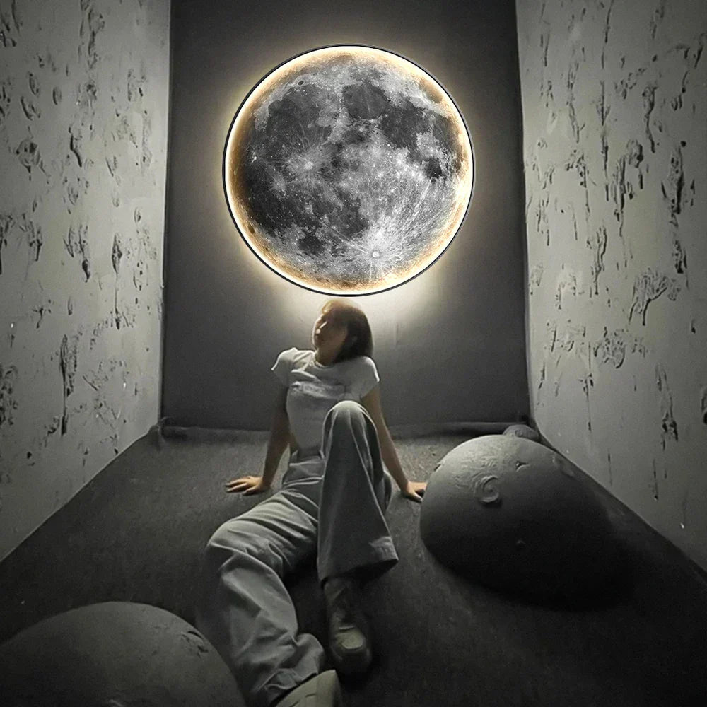 Soft Glow LED Moon Night Light for Bedroom Decor - VogeLuxe