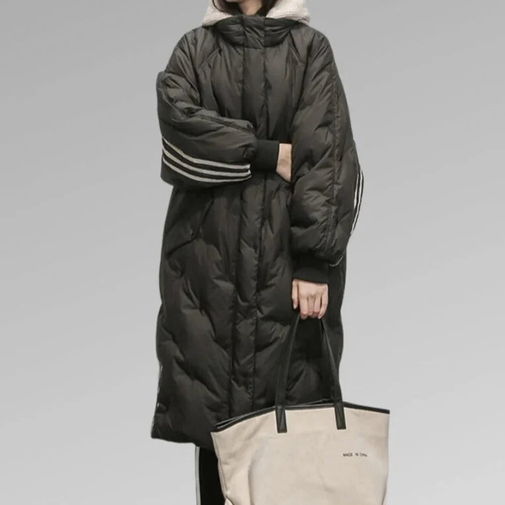 Warm Women's Down Filled Long Parka Coat