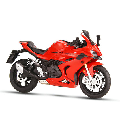 Detailed 1:12 Scale Metal Motorcycle Figurine Model