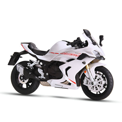 Detailed 1:12 Scale Metal Motorcycle Figurine Model