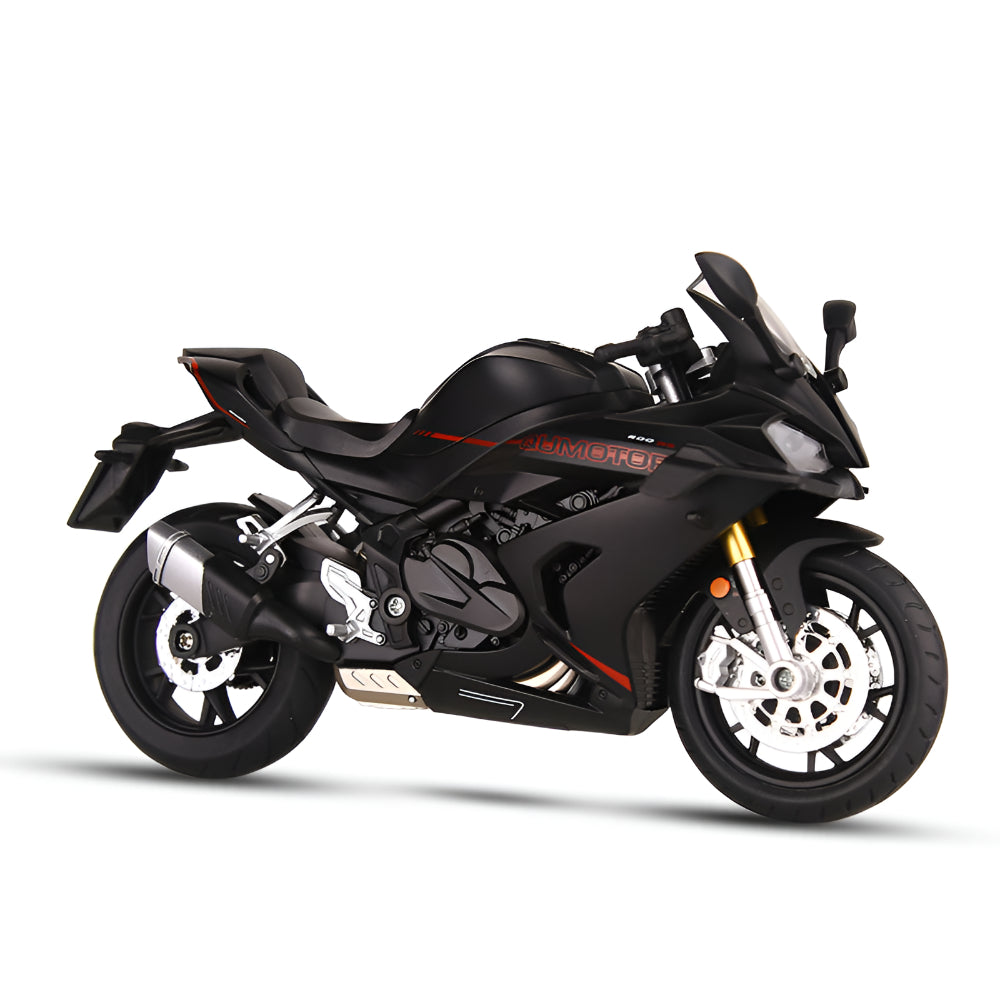 Detailed 1:12 Scale Metal Motorcycle Figurine Model