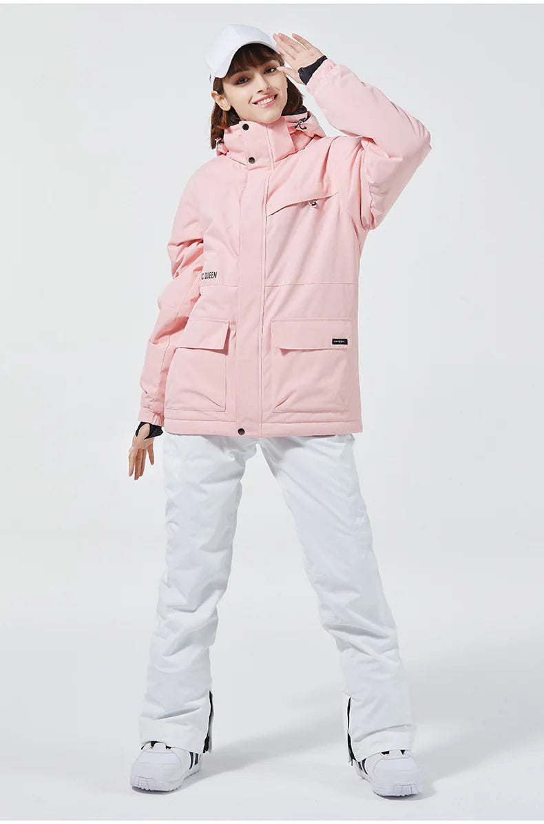 Waterproof Warm Snow Jacket for Men Outdoors